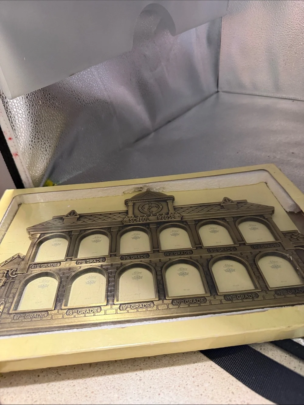 Vintage School House Picture Frame from 1st to 12th Grade